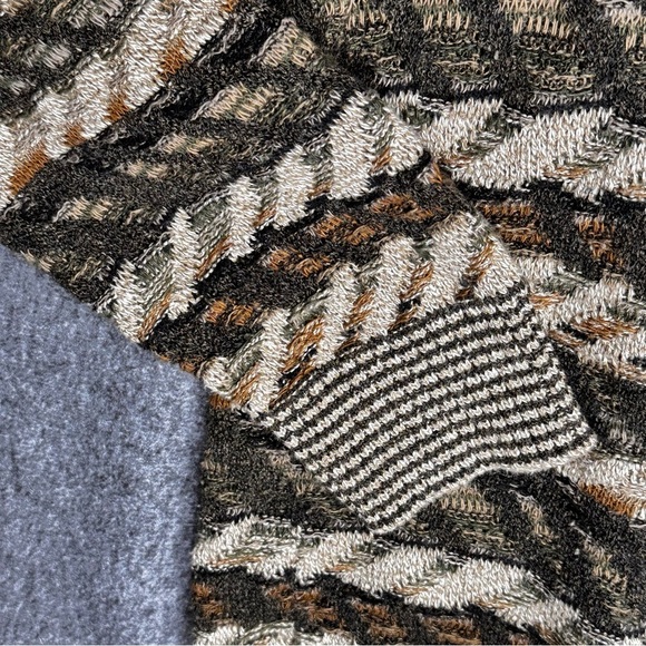 Bachrach Vintage Knit Sweater LG Cosby 80s 90s Grandpa Slow Fashion Coogi - Picture 3 of 9